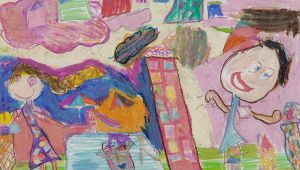 ÇOCUKLAR RENKLİ DÜNYALARINI ÇİZDİ