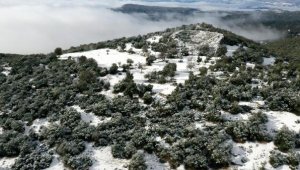 ANTİK KENTTE KAR GÜZELLİĞİ