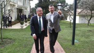 BAŞKAN BÖCEK, İMAMOĞLU'NU ZİYARET ETTİ