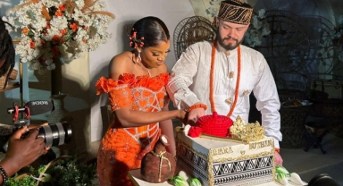 Ewang ve Yeni ailesinin mutlu günü! Idara ve Batuhan Emre Nijerya'da dünya evine girdi